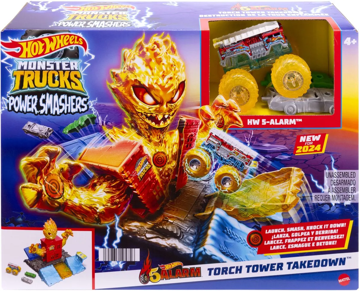 Hot Wheels Monster Trucks Torch Tower Takedown HTP39