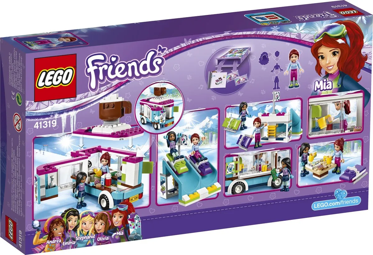 LEGO Friends Wintersport Koek-en-zopiewagen 41319 - 246 Stukken