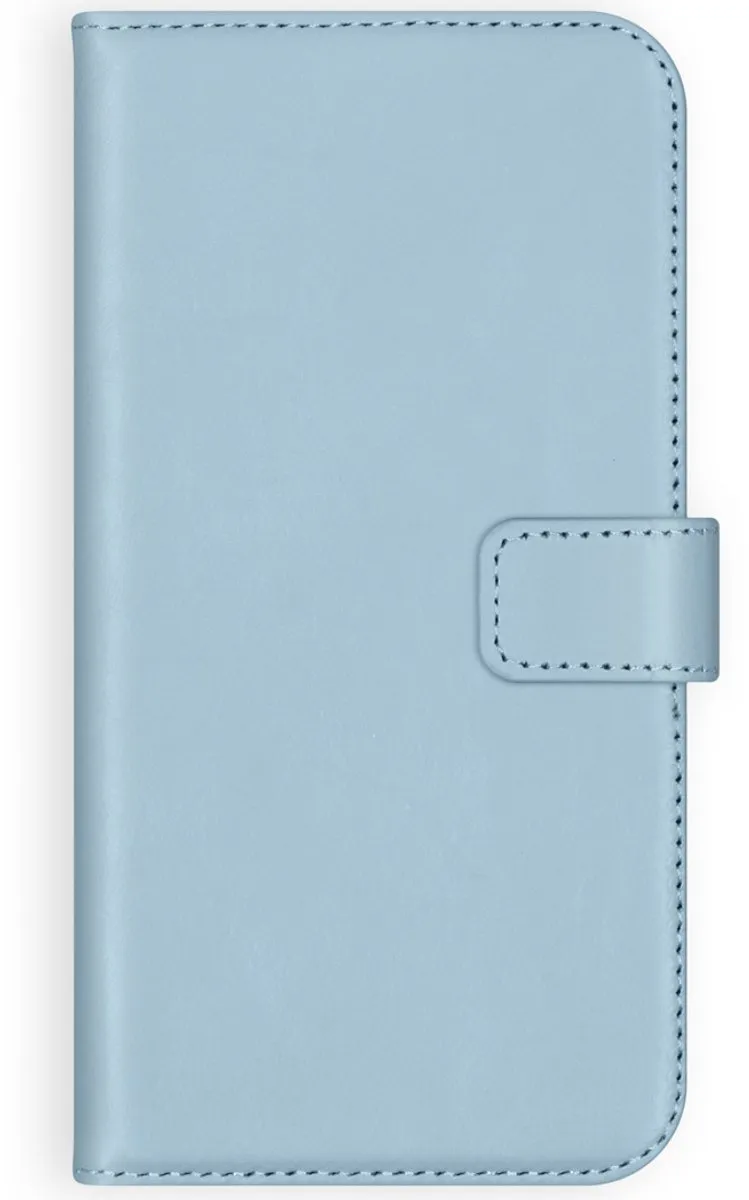 Selencia Hoesje Samsung Galaxy S20 - Echt Lederen Bookcase Lichtblauw