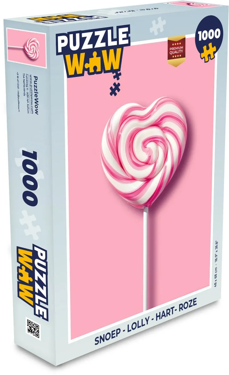PuzzleWow Hart Lolly Puzzel 1000 Stuks