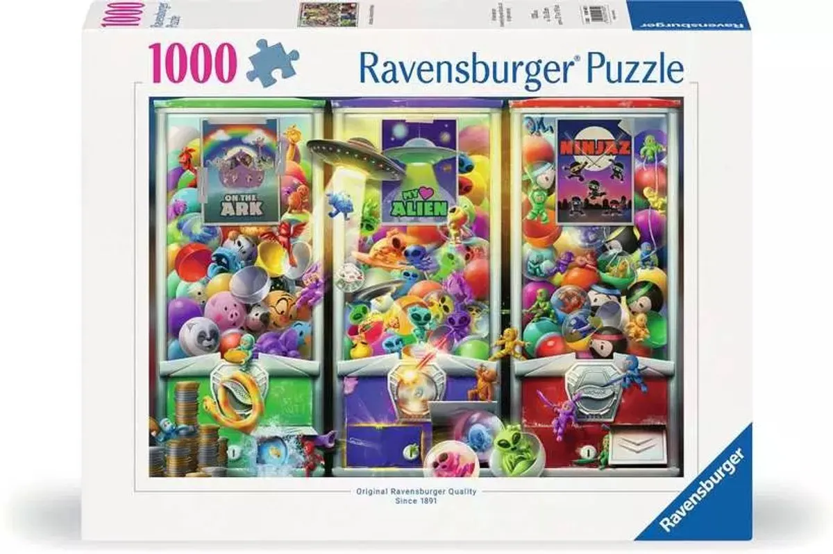 Ravensburger 1000 Delige Decoupeerzaag Dieren/Aliens/Ninja's