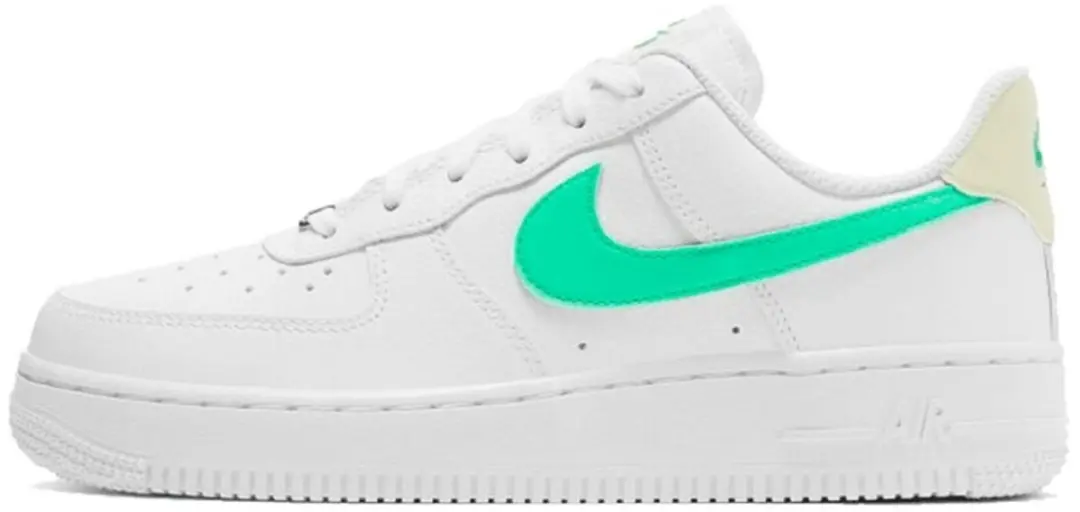 Nike Air Force 1 '07 Damesschoen, 44.5, Wit/Light Bone/Wit/Green Glow