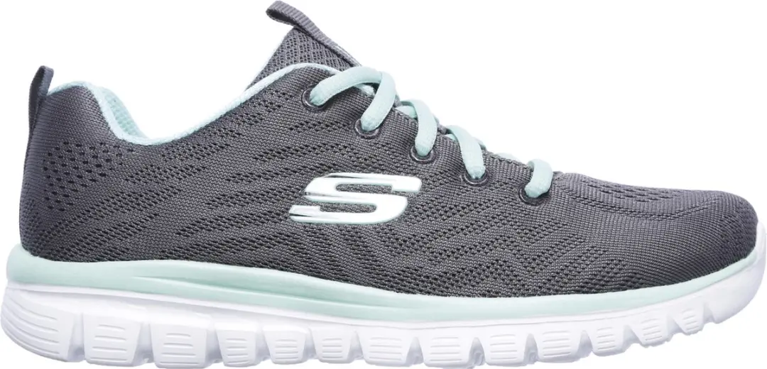 Skechers Sportschoenen Dames GRACEFUL-GET CONNECTED - 12615 CCGR Charcoal/Green