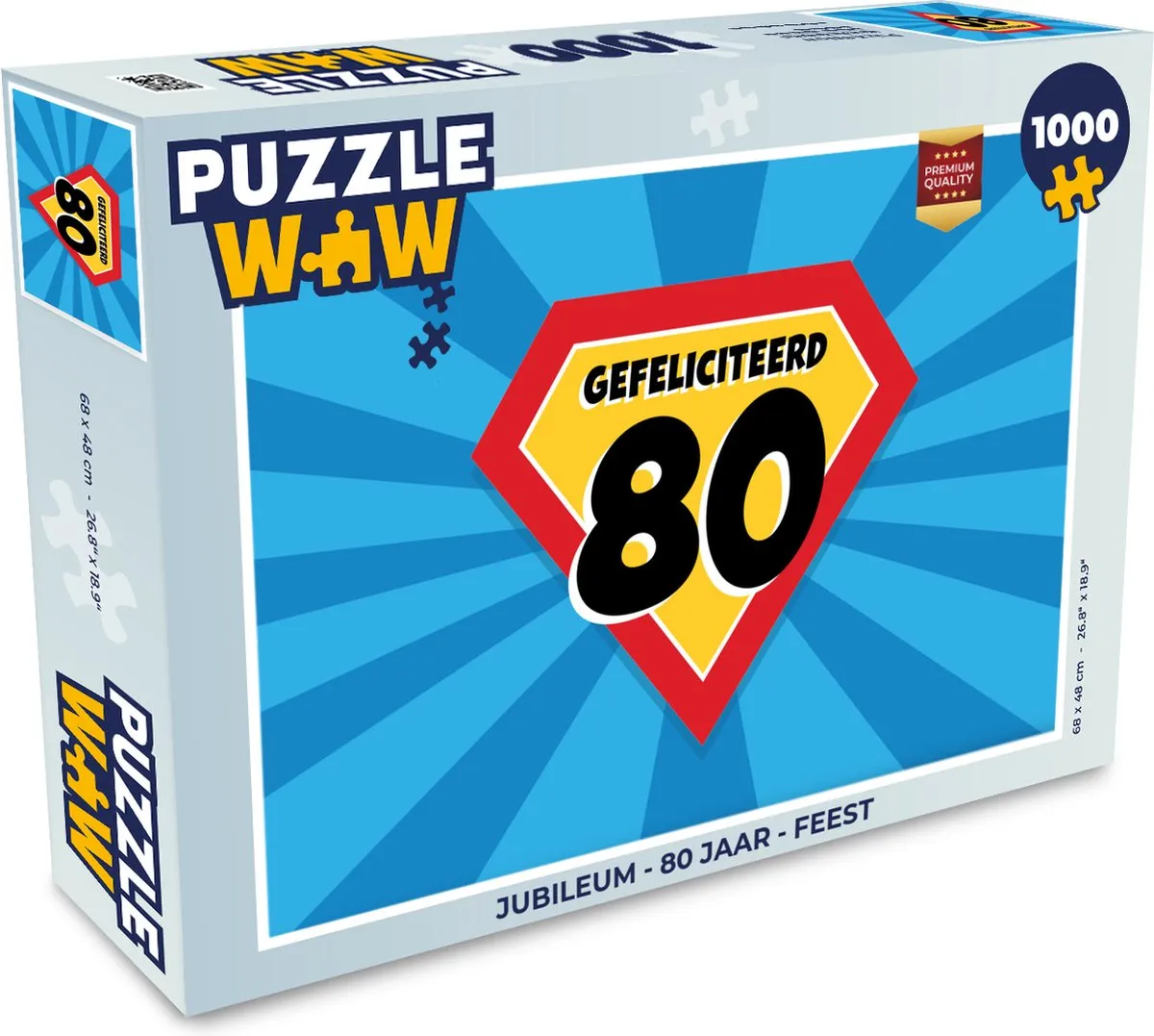 PuzzleWow Legpuzzel 1000 Stuks