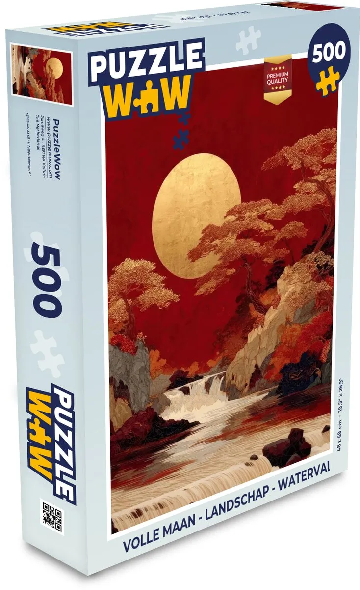 PuzzleWow Volle Maan Legpuzzel 500 Stuks
