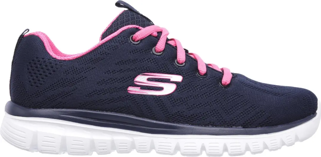 Skechers Graceful Get Connected Sportschoenen - Navy/Hot Pink