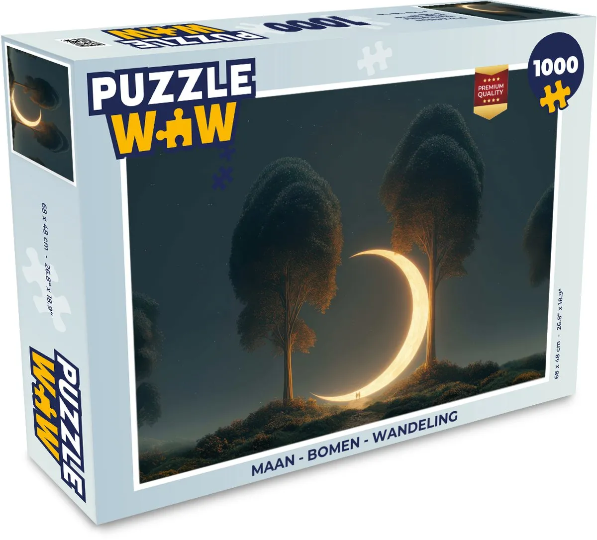 PuzzleWow Maan - Bomen Wandeling Legpuzzel 1000 Stuks