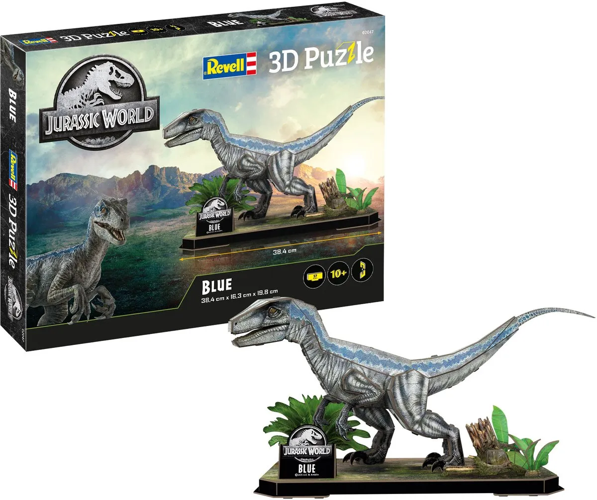Revell 00247 Jurassic World 3D Puzzel - 57 Stukjes - Blauw