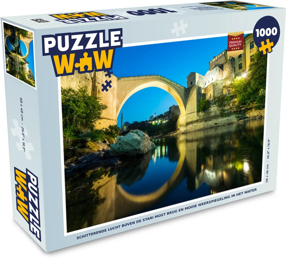 PuzzleWow Legpuzzel Stari Most 1000 Stuks