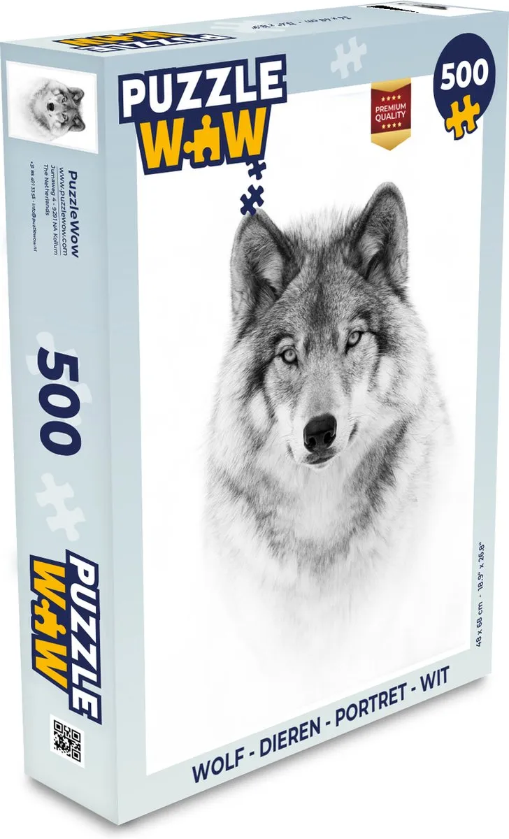 PuzzleWow Dieren Portret Legpuzzel 500 Stuks