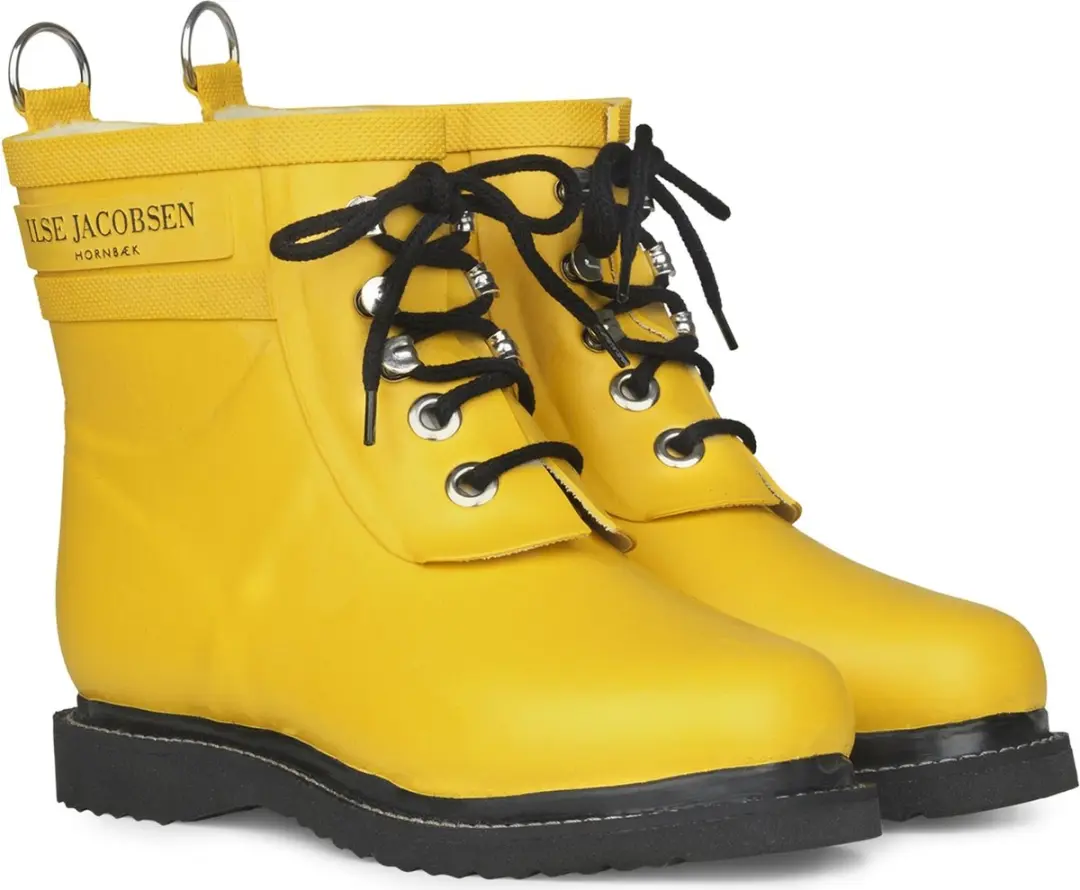 Korte regenlaarzen met veters RUB2