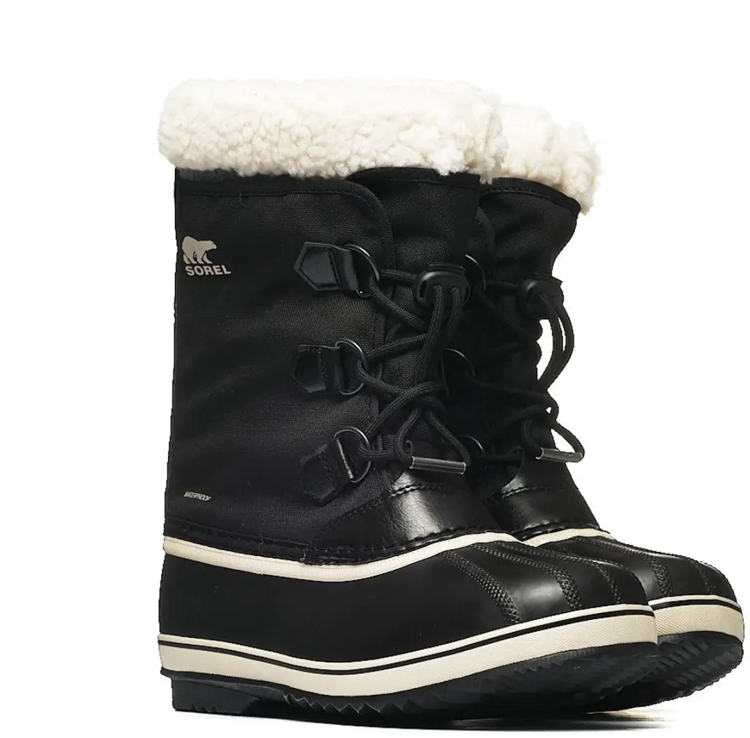 Sorel YOOT PAC Nylon WP Youth Unisex Sneeuwlaarzen 37 - Zwart/Wit - afbeelding 2 van 6