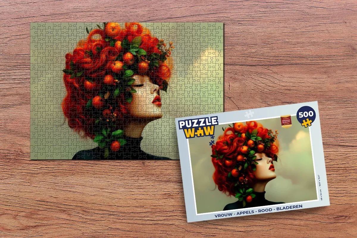 PuzzleWow Appels Legpuzzel 500 Stuks - Rood