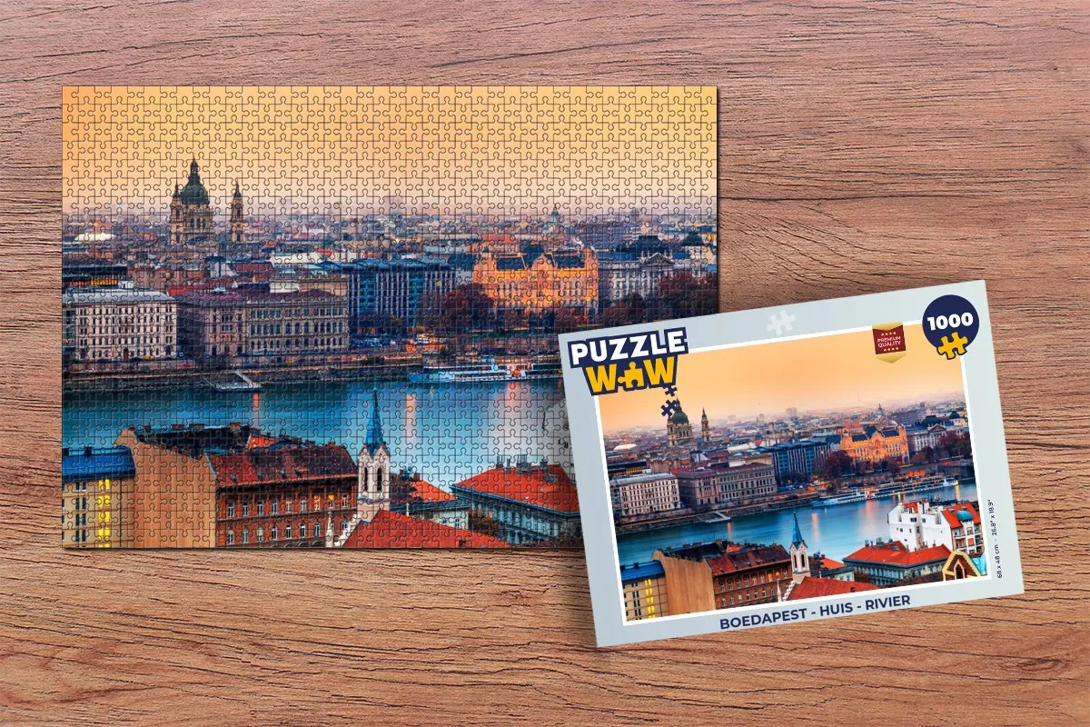 PuzzleWow Boedapest Legpuzzel 1000 Stuks - Multicolor