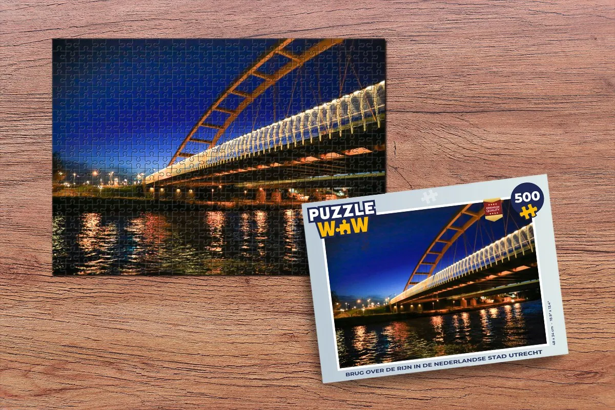 PuzzleWow Utrecht Brug Legpuzzel 500 Stuks