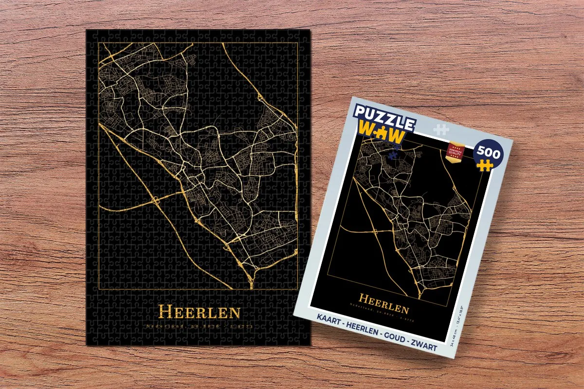 PuzzleWow Heerlen Legpuzzel 500 Stuks - Multicolor