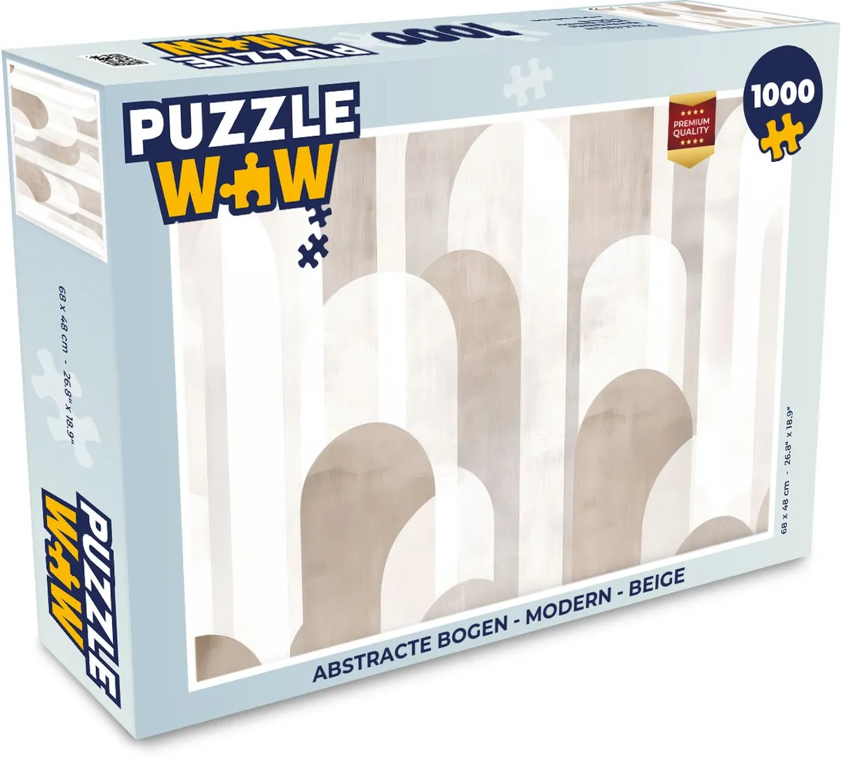 PuzzleWow Abstracte Bogen Legpuzzel 1000 Stuks