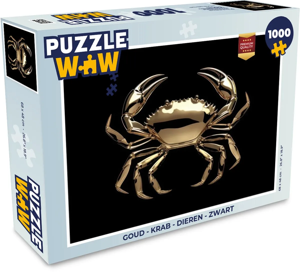 PuzzleWow Legpuzzel Krab Goud 1000 Stuks