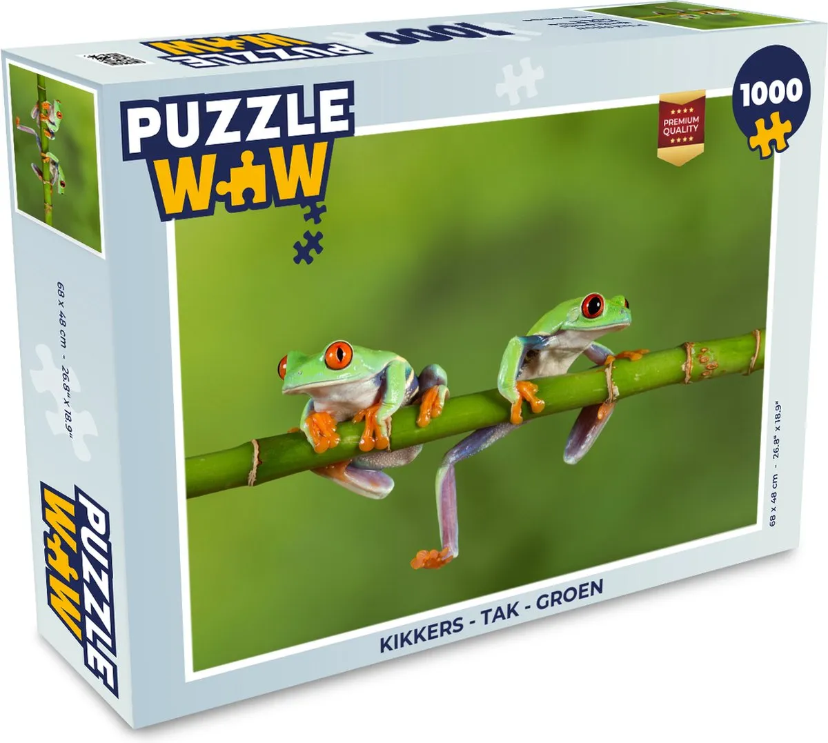 PuzzleWow Kikkers Tak Legpuzzel 1000 Stuks