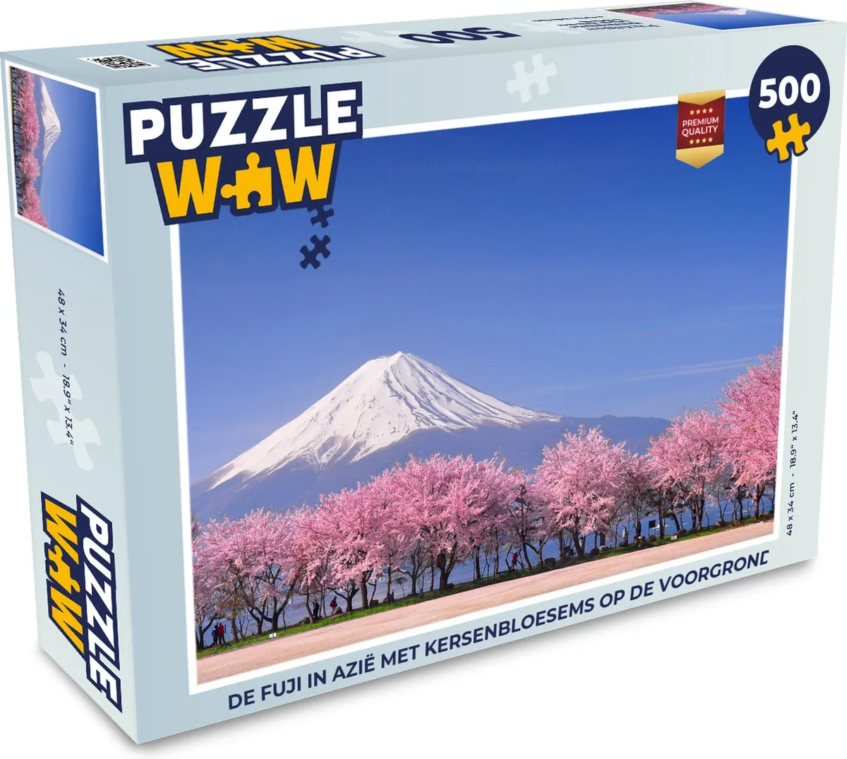PuzzleWow Fuji met Kersenbloesems Legpuzzel 500 Stuks