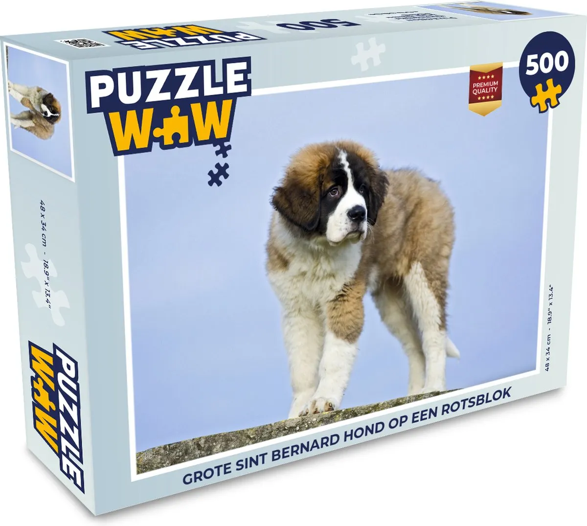 PuzzleWow Legpuzzel Grote Sint Bernard 500 Stuks