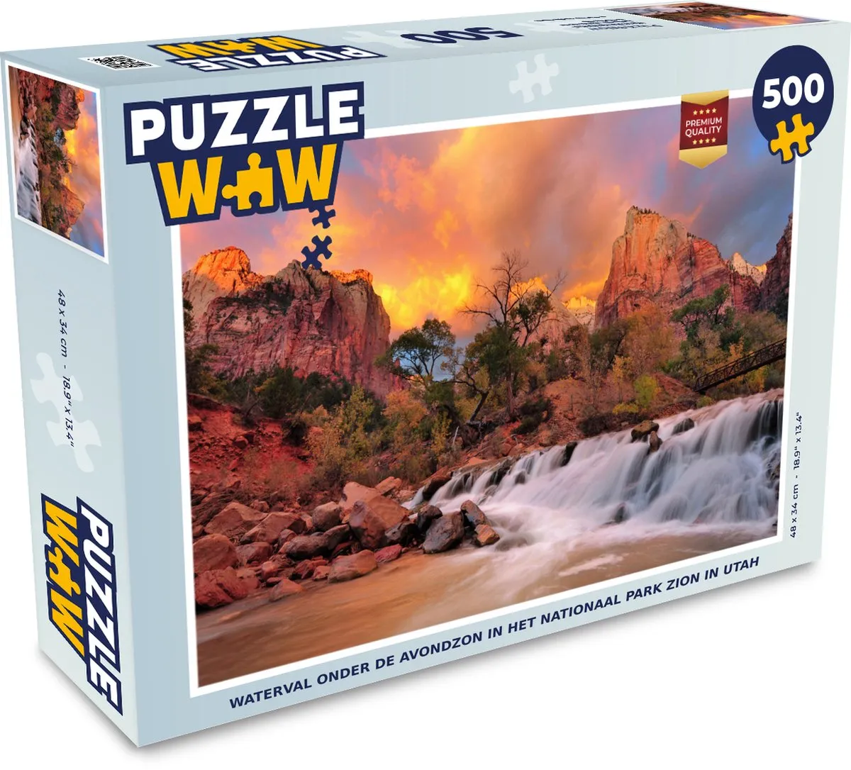 PuzzleWow Legpuzzel Zion 500 Stuks