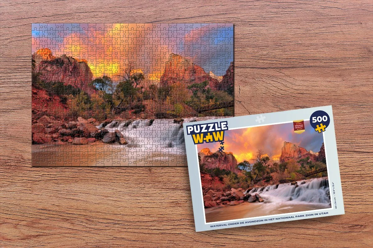 PuzzleWow Legpuzzel Zion 500 Stuks - Multicolor