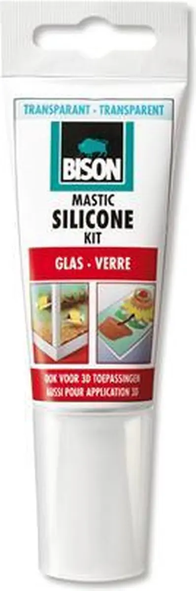 Bison Siliconenkit Glas 60ml - Transparant
