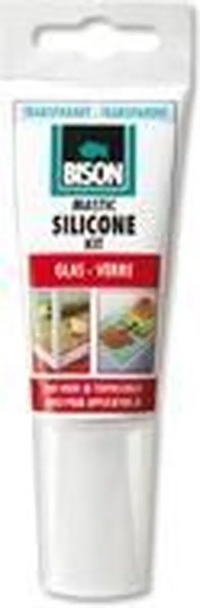 Bison Siliconenkit Glas 60ml - Transparant