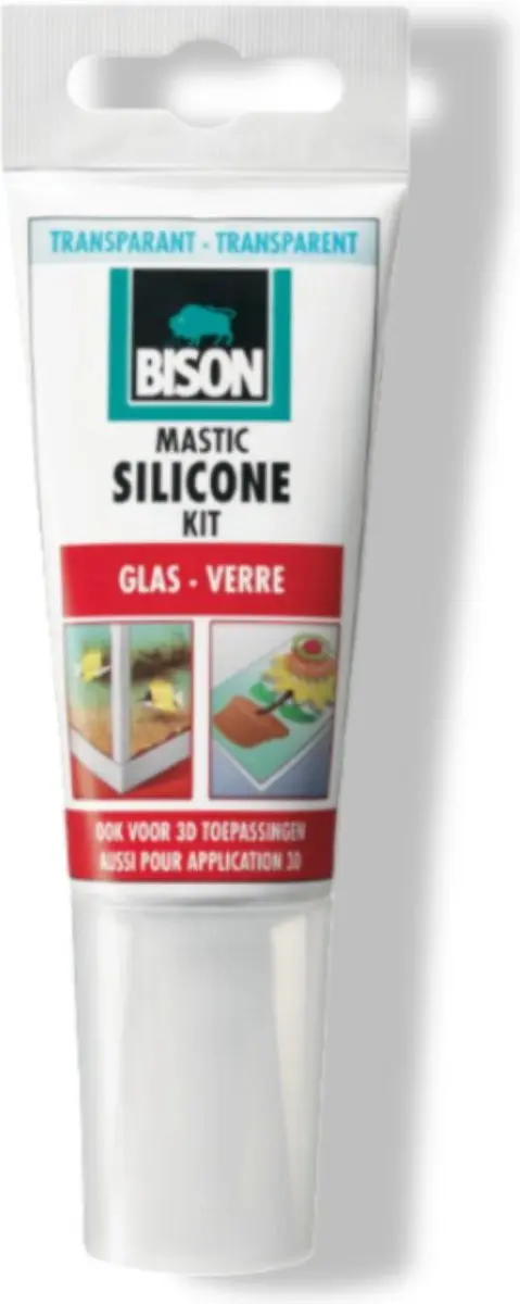 Bison Siliconenkit Glas 60ml - Transparant