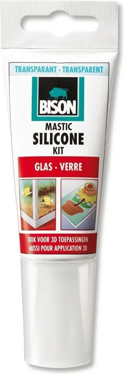 Bison Siliconenkit Glas 60ml