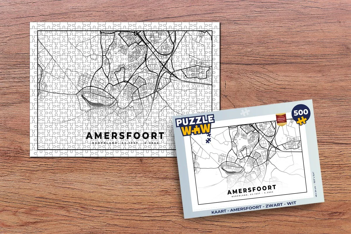 PuzzleWow Legpuzzel Amersfoort 500 Stuks - Multicolor