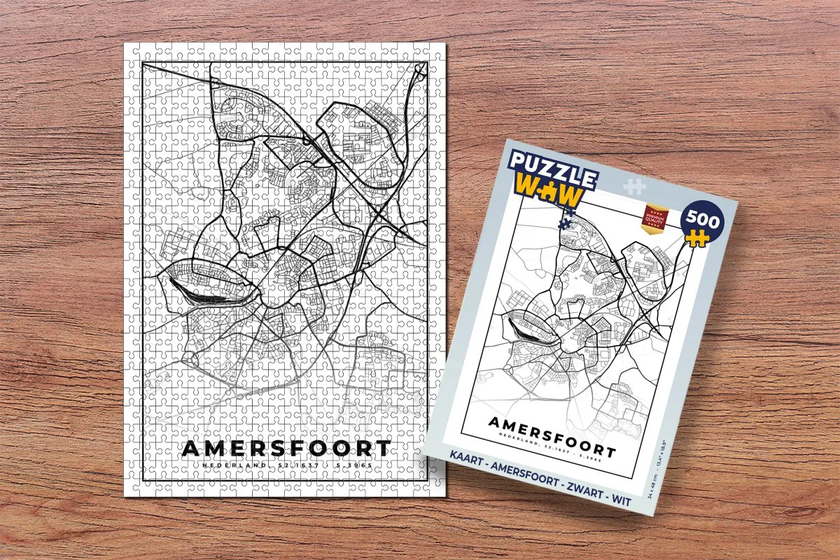 PuzzleWow Legpuzzel Amersfoort 500 Stuks - Multicolor