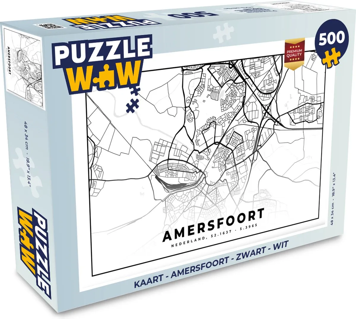 PuzzleWow Legpuzzel Amersfoort 500 Stuks
