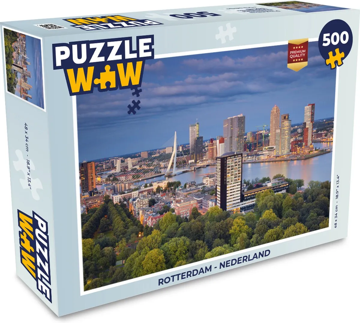 PuzzleWow Rotterdam Legpuzzel 500 Stuks