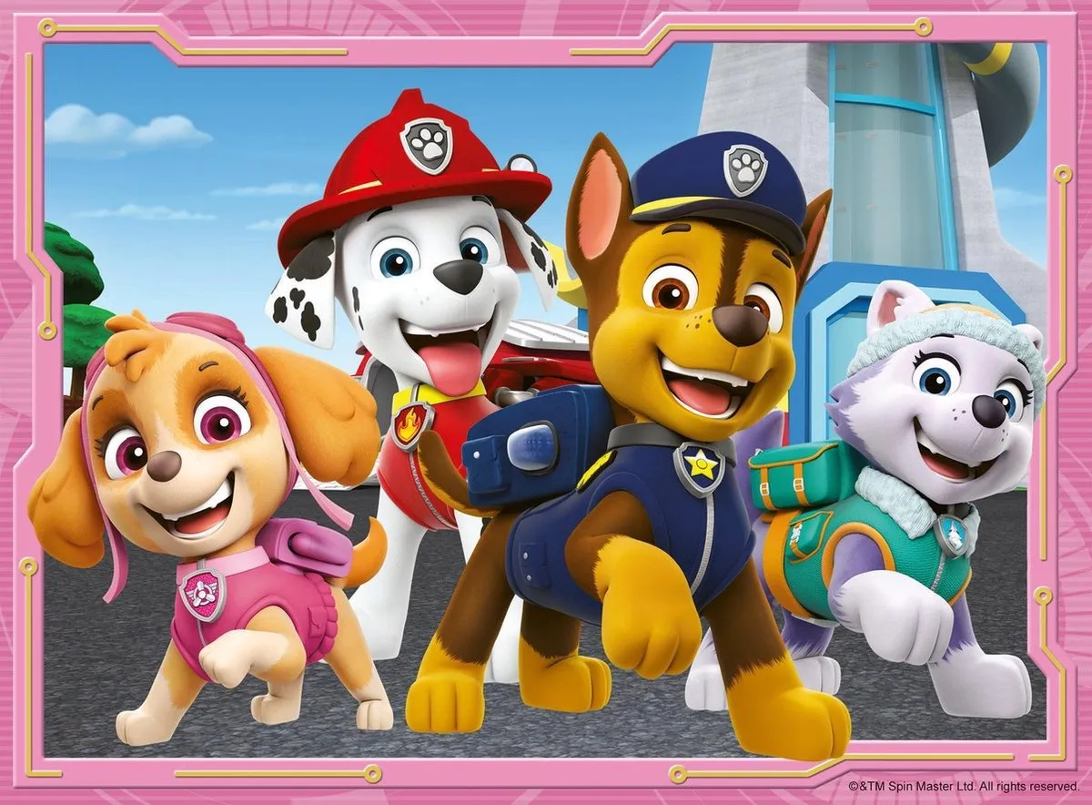 Ravensburger PAW Patrol Puzzels - 24 Stuks (4x) Multicolor