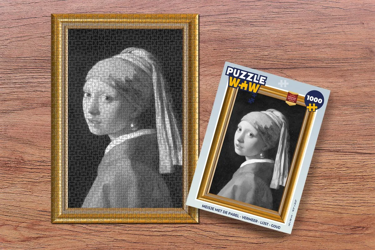 PuzzleWow Puzzel Meisje met de parel - Vermeer 1000 Stuks - Multicolor