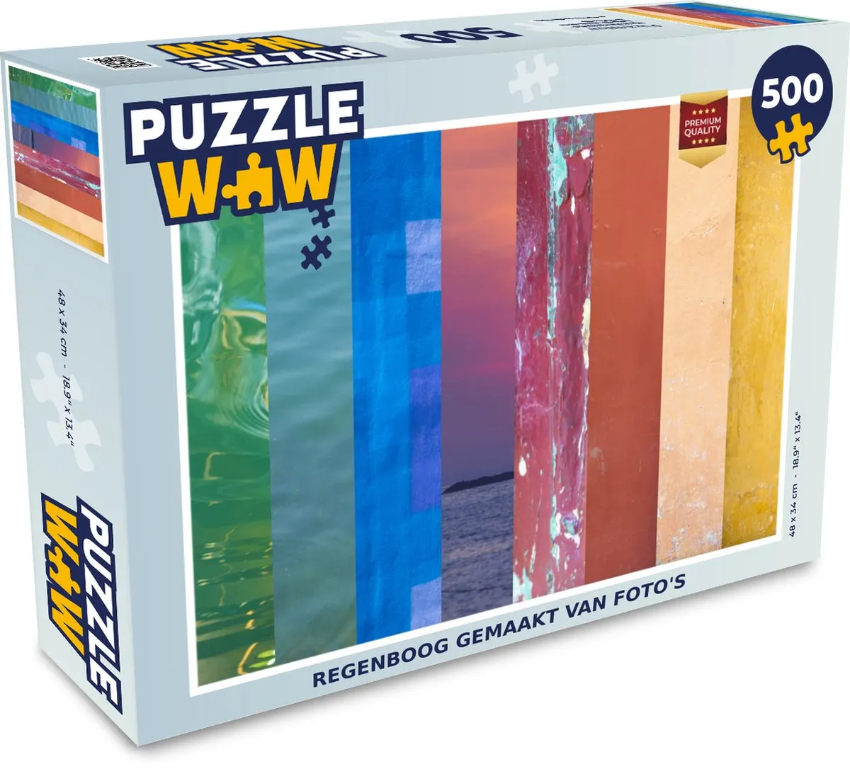 PuzzleWow Regenboog Legpuzzel 500 Stuks