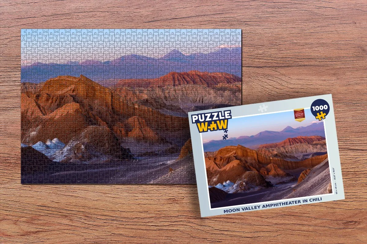 PuzzleWow Moon Valley Amphitheater Chili Legpuzzel 1000 Stuks - Multicolor