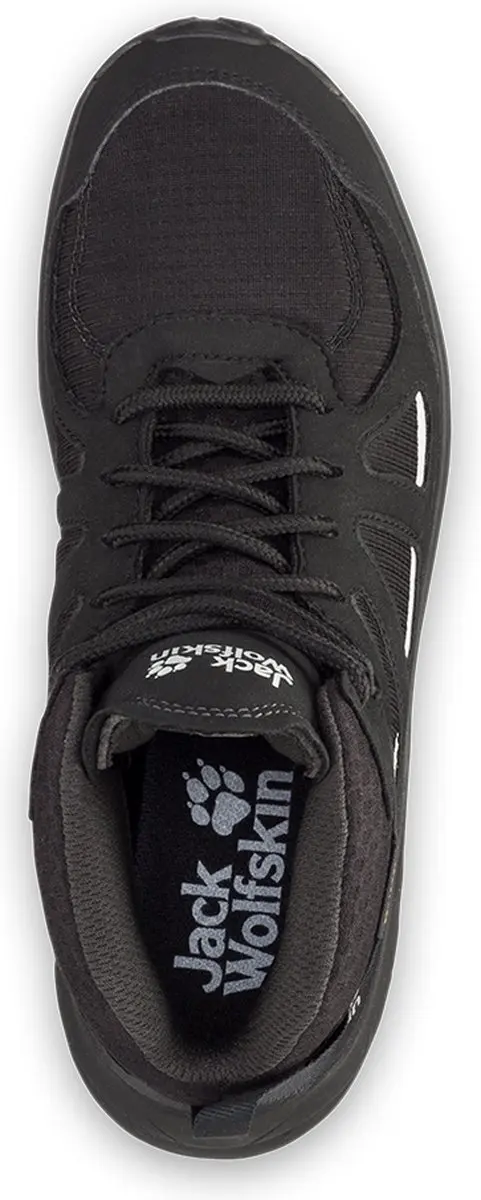 Jack Wolfskin WOODLAND 2 TEXAPORE MID Wandelschoenen Dames - 40 - Black/Grey - afbeelding 3 van 6
