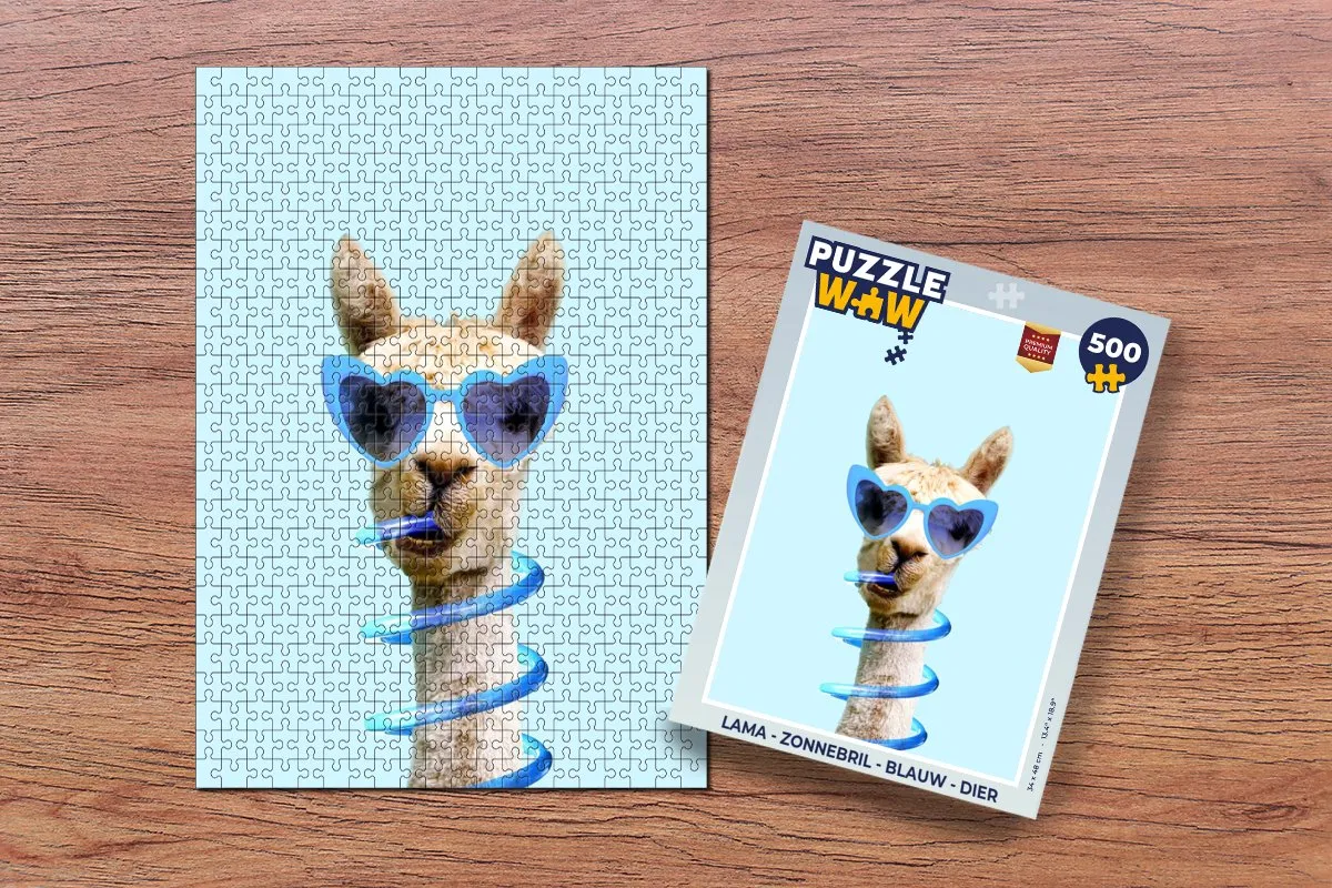PuzzleWow Zonnebril Puzzel 500 Stuks - Multicolor