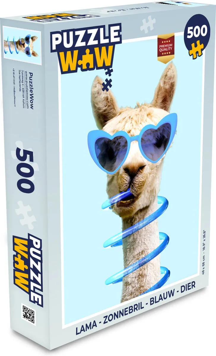PuzzleWow Zonnebril Puzzel 500 Stuks