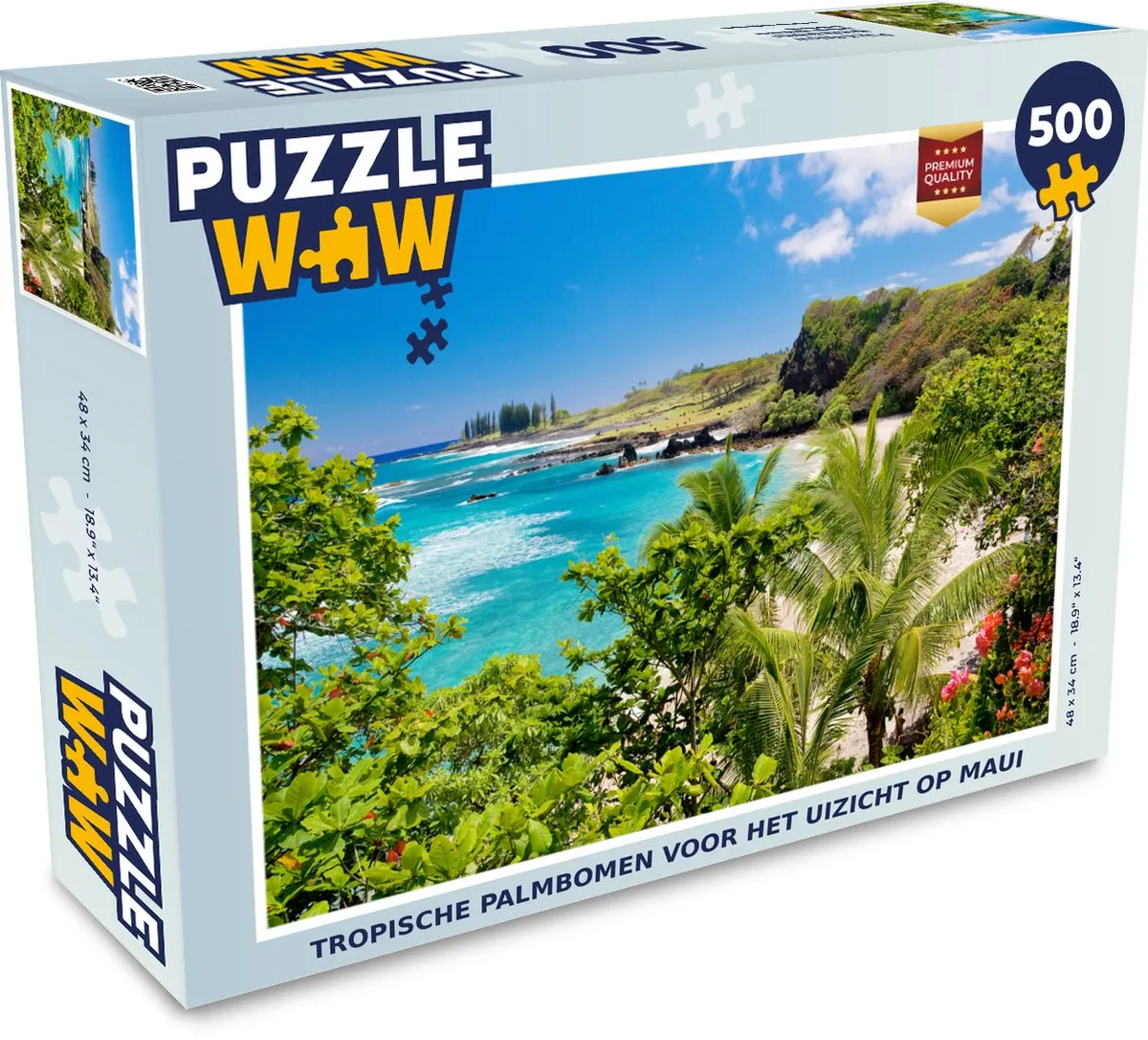 PuzzleWow Tropische Palmbomen Maui Legpuzzel 500 Stuks