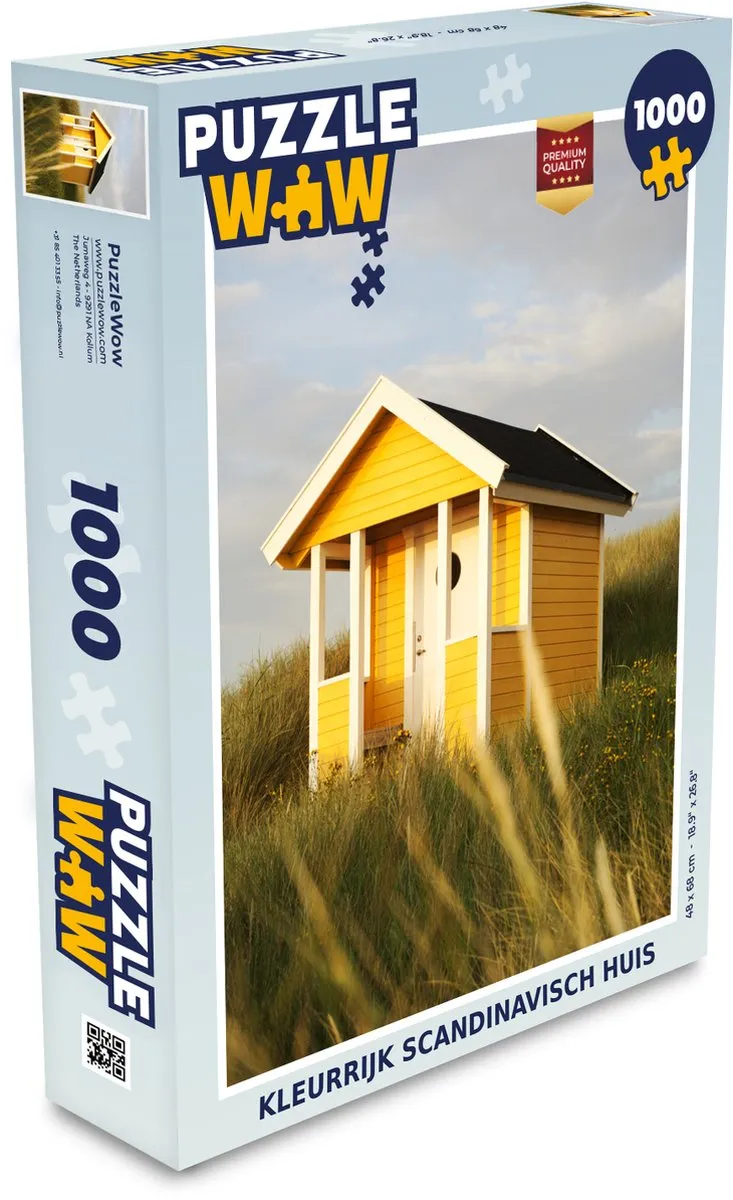 PuzzleWow Scandinavisch Huis Legpuzzel 1000 Stuks
