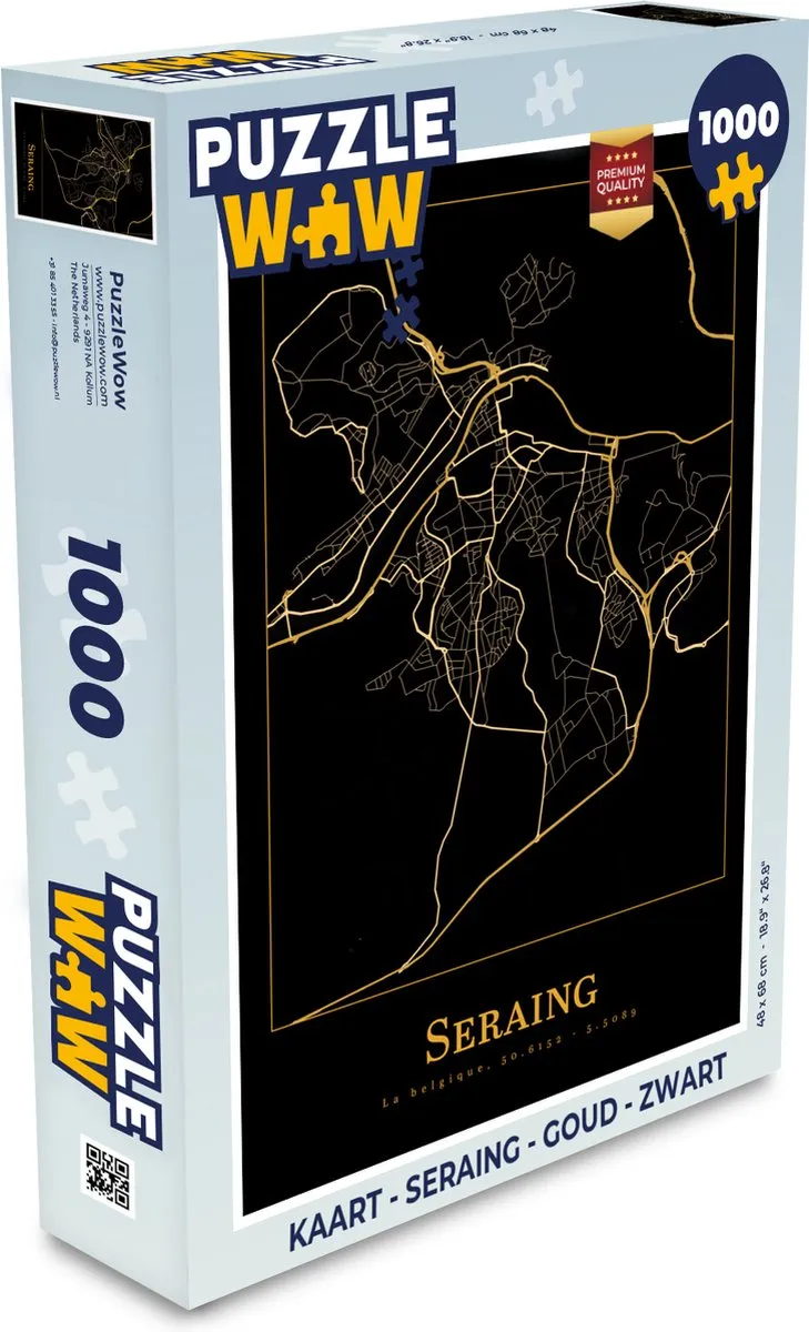 PuzzleWow Seraing Legpuzzel 1000 Stuks - Multicolor