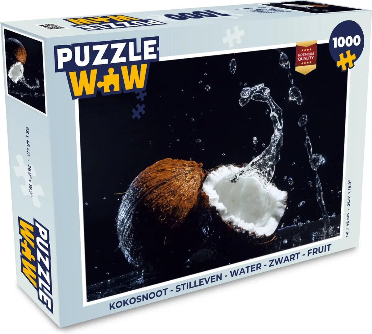 PuzzleWow Kokosnoot Legpuzzel 1000 Stuks