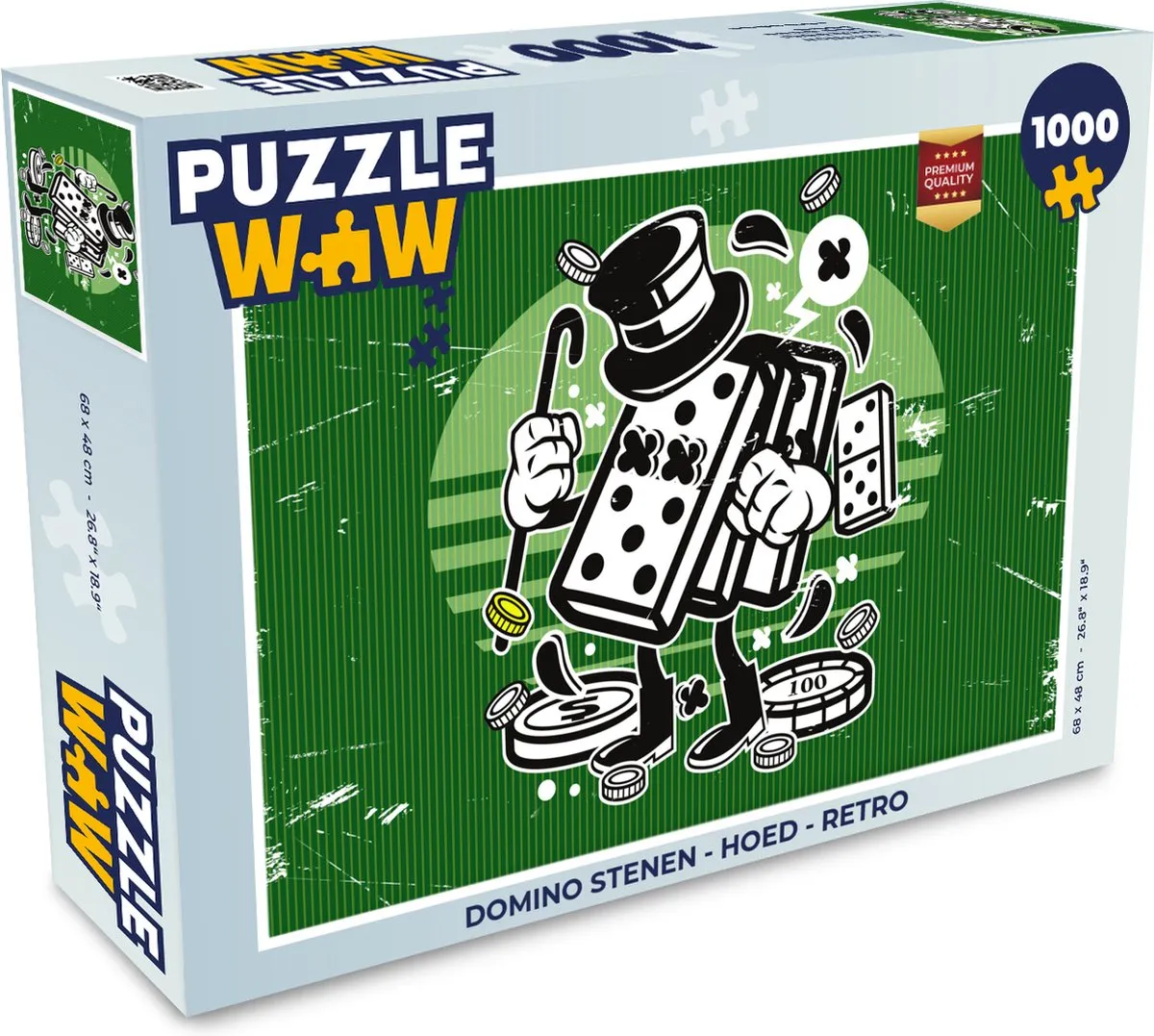 PuzzleWow Domino stenen Legpuzzel 1000 Stuks