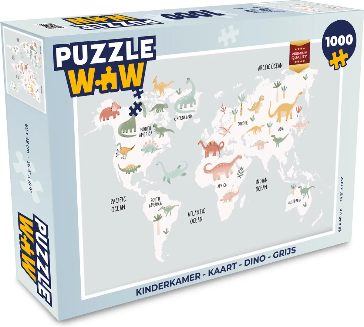 PuzzleWow Dino Legpuzzel 1000 Stuks
