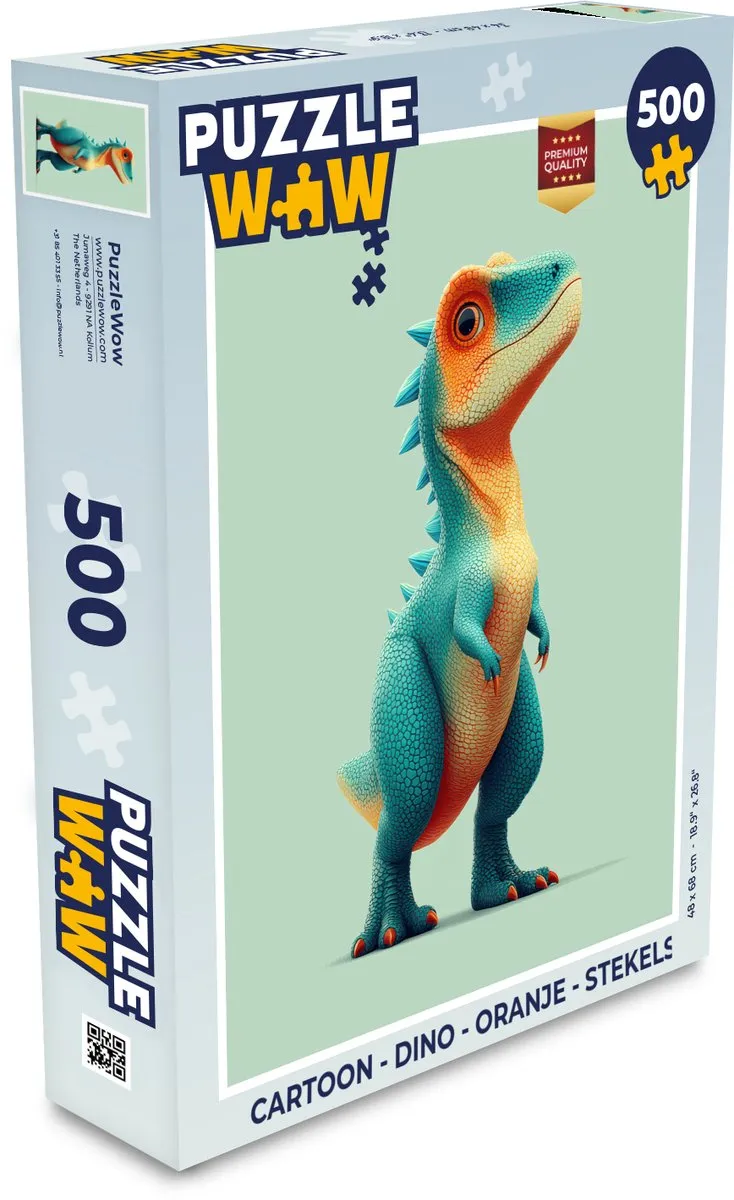 PuzzleWow Dino Legpuzzel 500 Stuks
