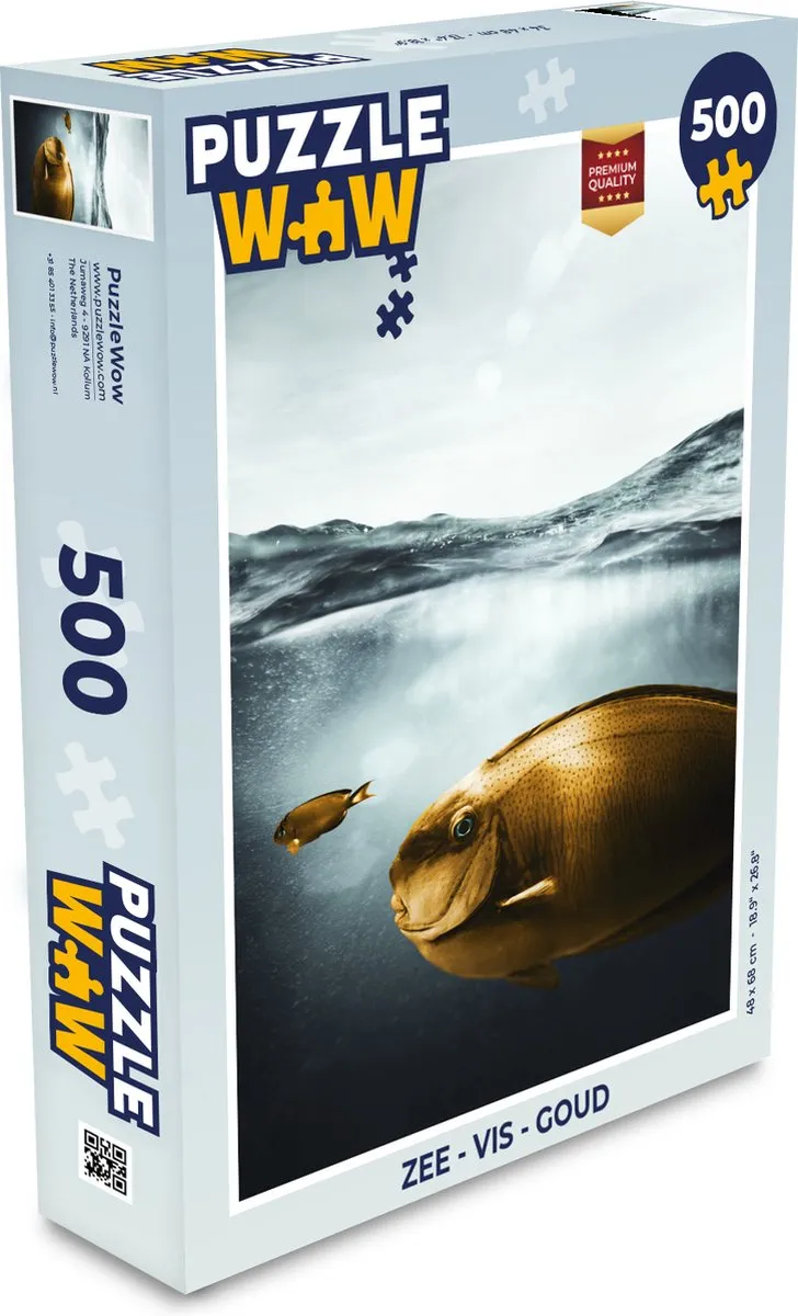 PuzzleWow Zee Vis Legpuzzel 500 Stuks